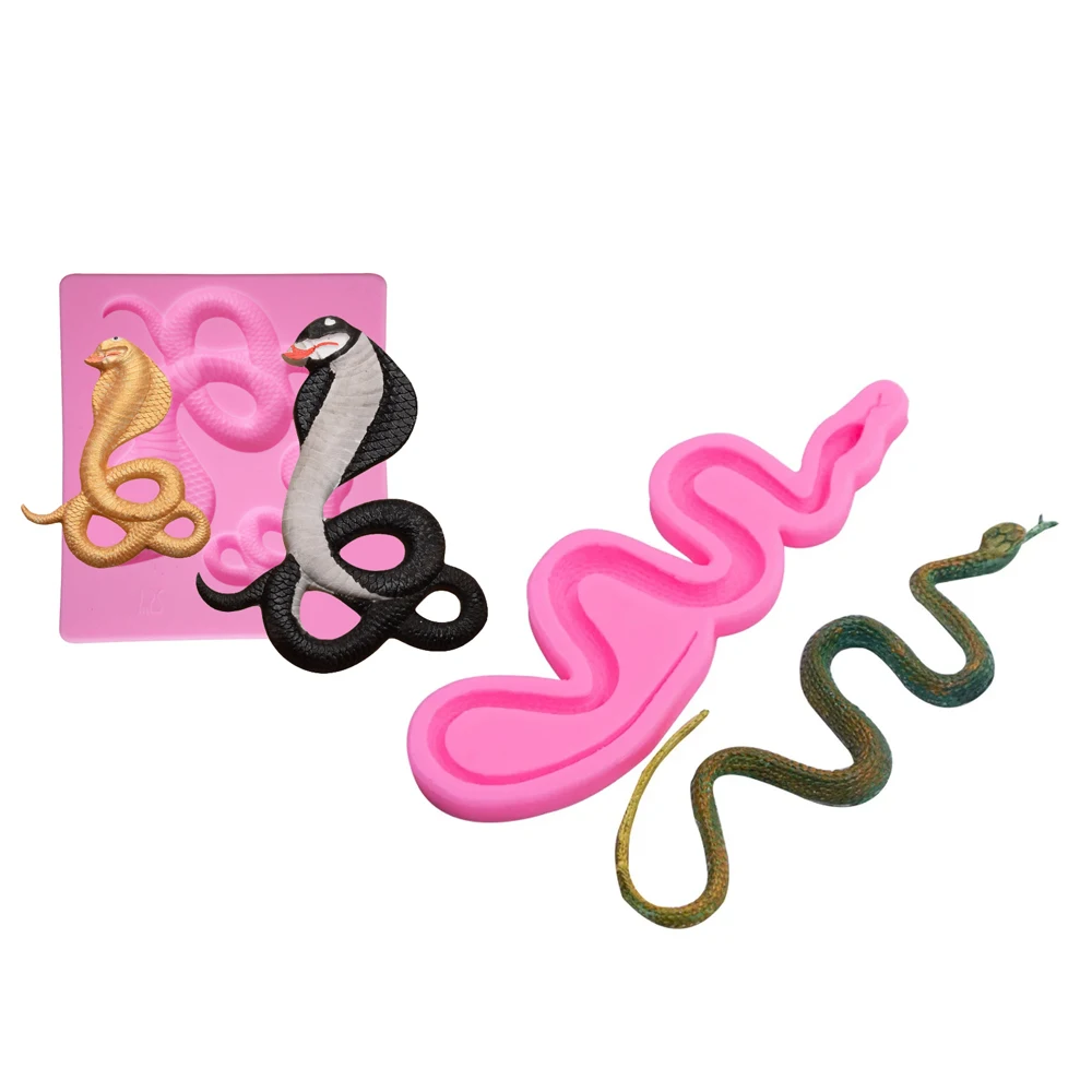 Snake Cooking Tools Chocolate Silicone Mold For Baking Fondant Of Cake Decorating Candy Sugar Kitchen Accessories