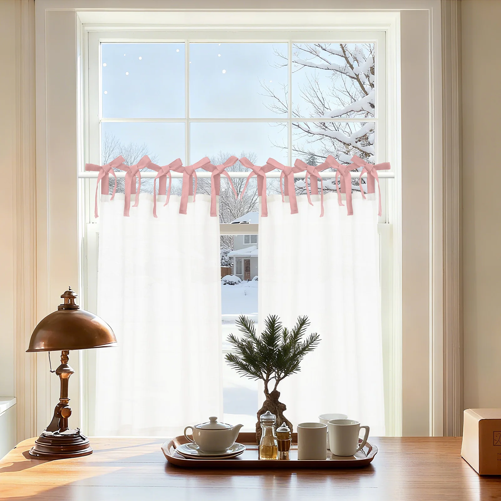 Jinchan Linen Tie T… - image