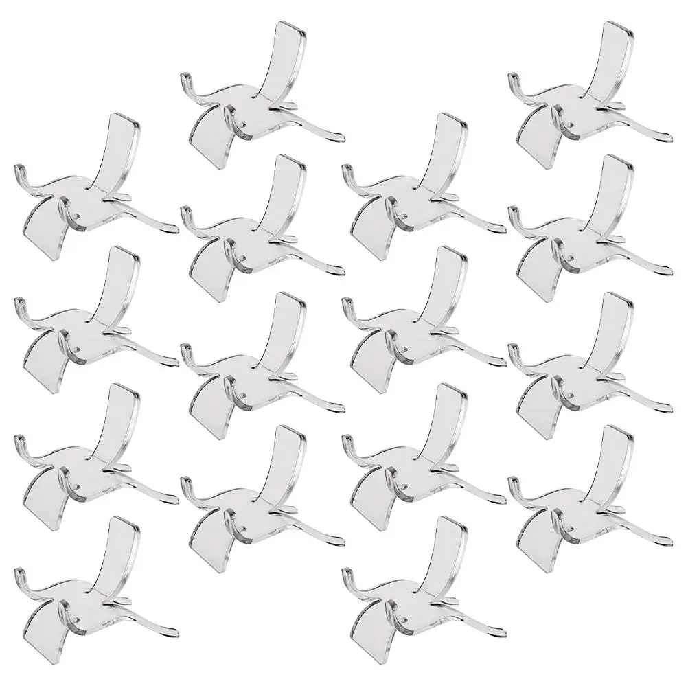 

24 Pcs Acrylic Display Stand Stone Small Crystal Sphere Gems Holder Mini Photo Frame Clear Pedestal