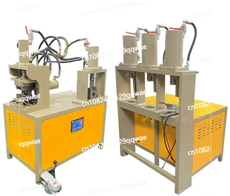 High-efficiency hydraulic portable steel punching machine for pipe grooving, corner cutting 45/90/120
