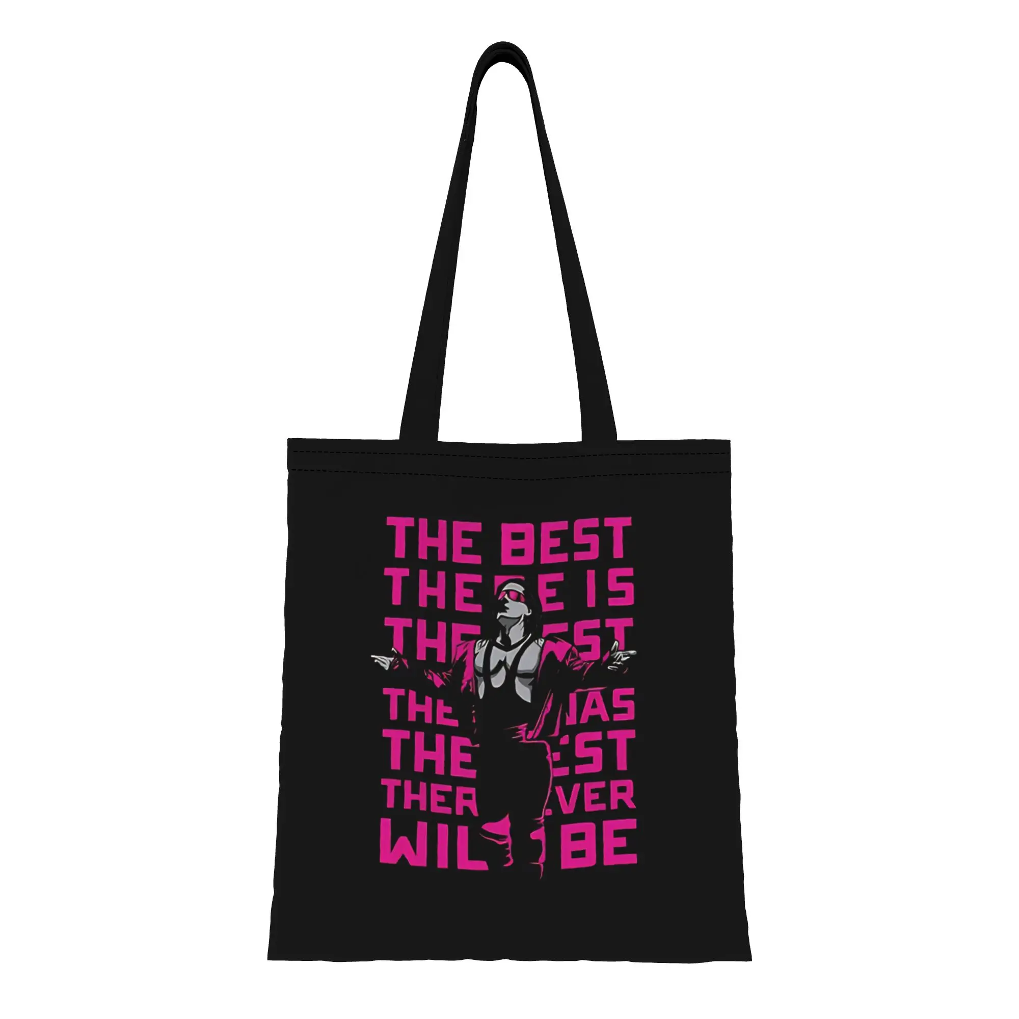 Bolsa de Mano de Lona con Diseño de Bret Hart, Luchador Deportivo, para Compras, Viajes, Aire Libre, Resistente, para el Hombro