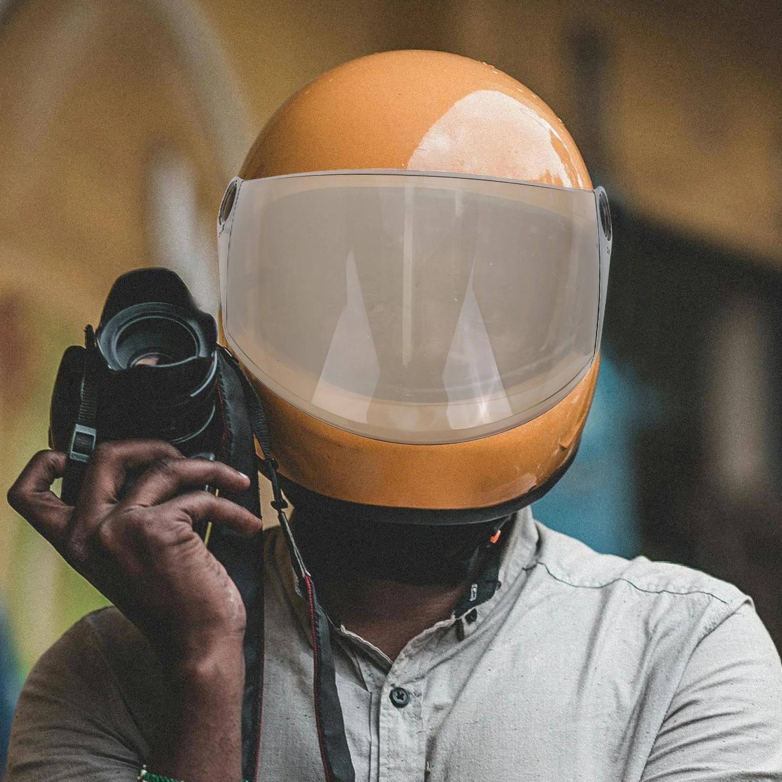 Motorcycles Visor Replacement Full Face Shield Clear Windproof Scratch Resistant Lens Universal for Motorcycles