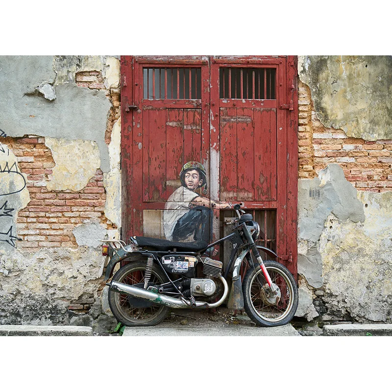 ZHISUXI European Street Photography fondali decorazione per feste Baby Kids Birthday Theme Photo Background 220325 BB-01