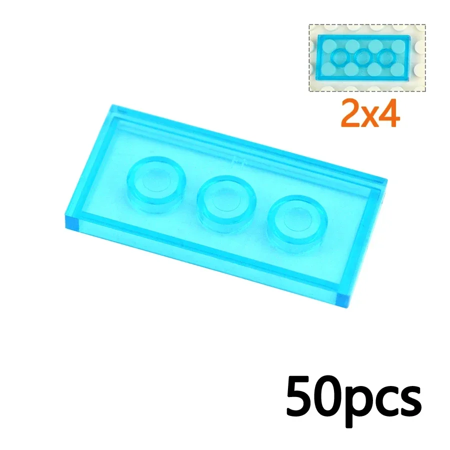 Dünner klarer Baustein moc transparent glatt 1x2 1x4 2x2 2x4 Ziegel montieren Figuren Straßen kind Spielzeug kompatibel 3070 3068