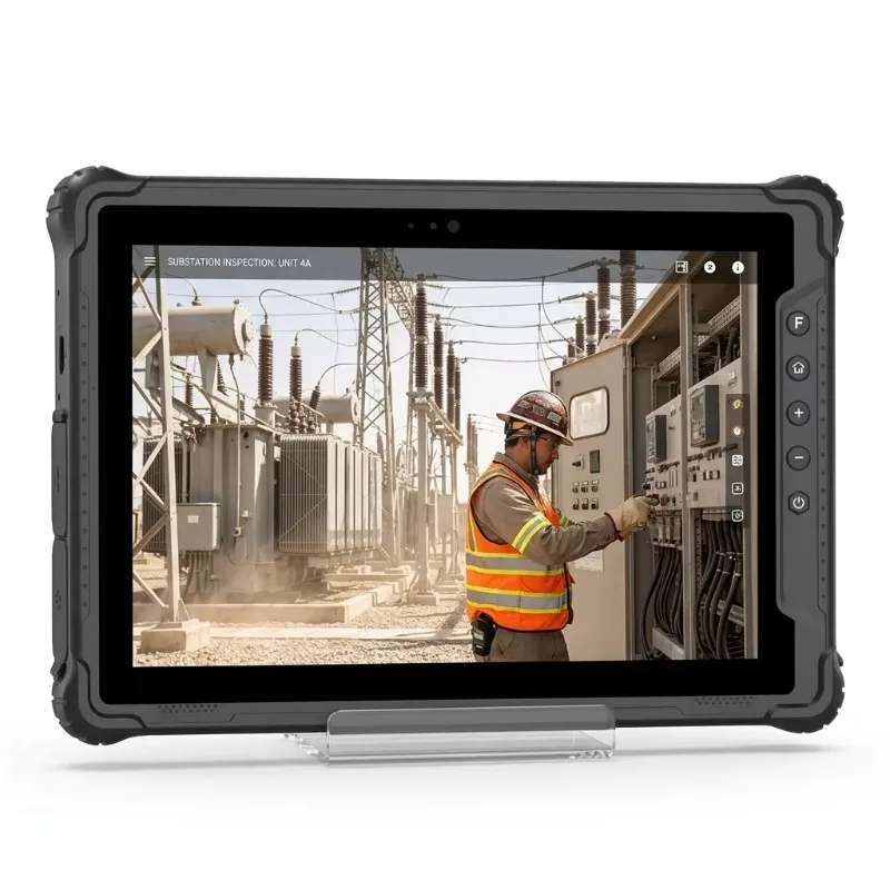 10 Inch AI Industrial Rugged Tablet,NFC Fingerprint Barcode Scanner,5G HDMI RJ45 For Manufacturing