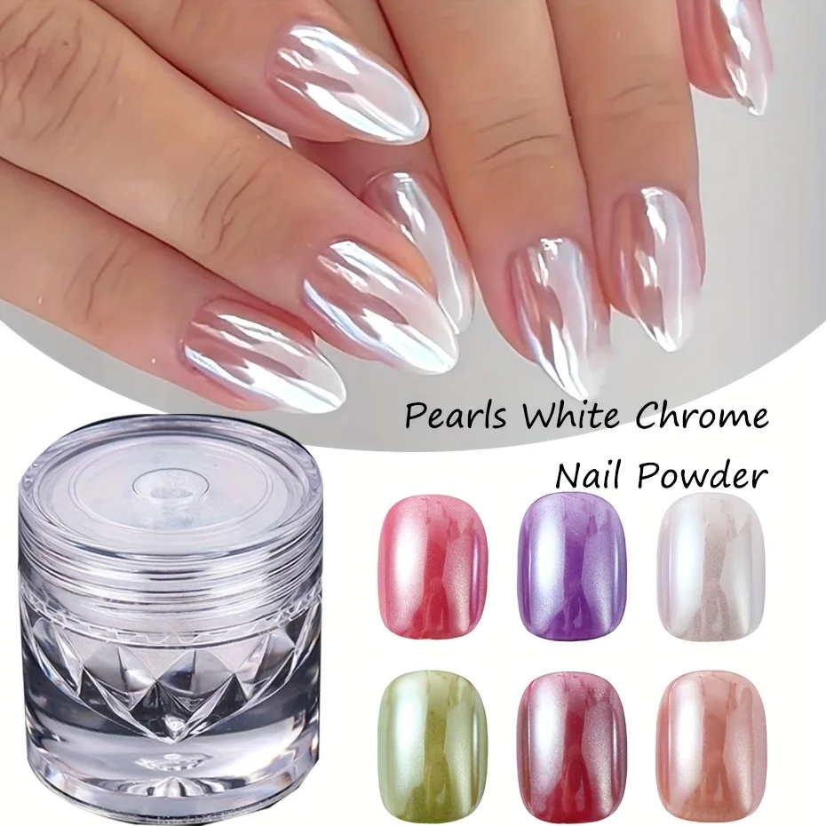 1 pieza de polvo de cristal para decoración de uñas, suministros brillantes para decoración de uñas Olga Sparkling Silver |   Superficie Brillante |   Polvo Mágico de Cristal Rosa sin Perfume, Imprescindible para la Decoración de Uñas.