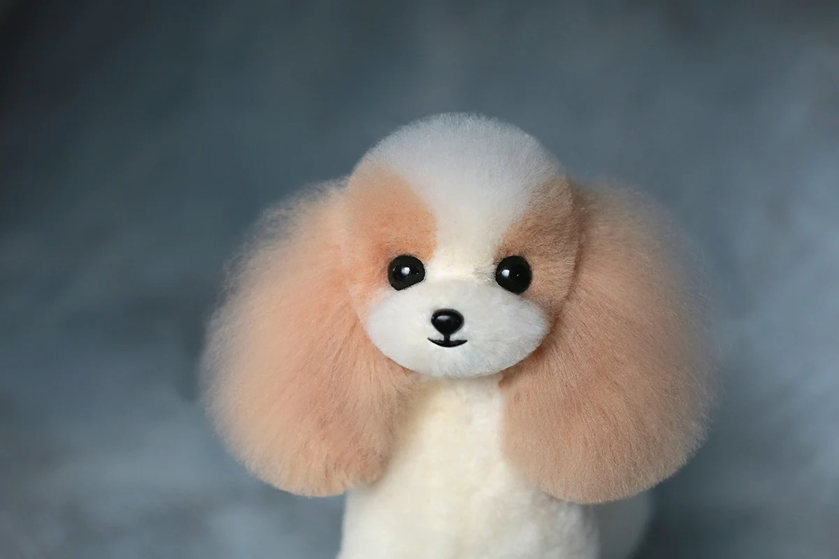 Mr. Jiang Teddy Huagui Dog Mannequin Whole Body Fake Hair Wig Pet Teacher Beauty Modeling Practice Tool for Groomers