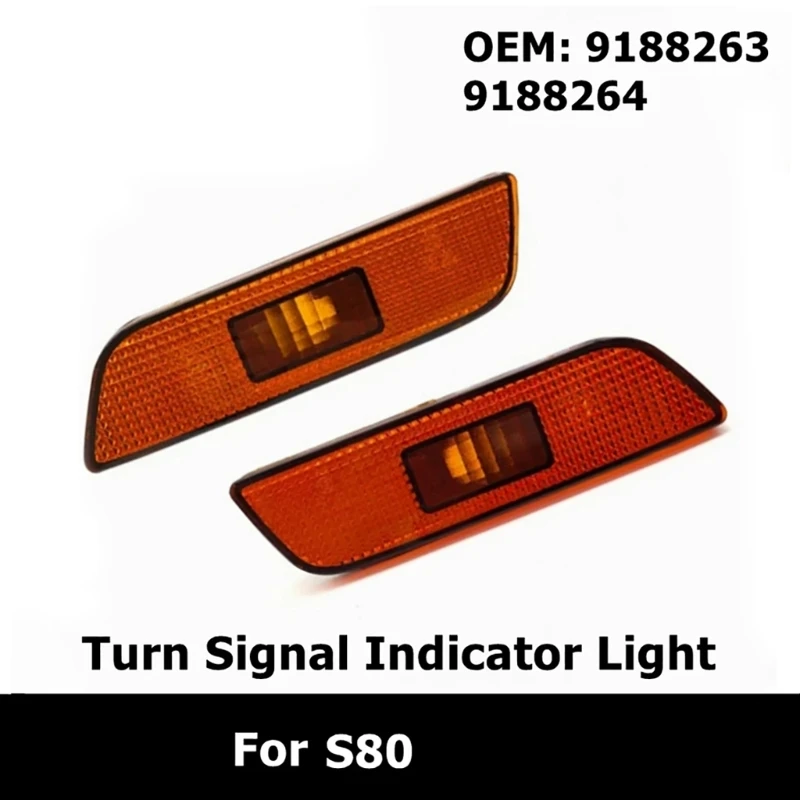 9188263 9188264 marcador dianteiro sinal indicador lâmpada luz lente habitação esquerda direita para s80 1999-2006