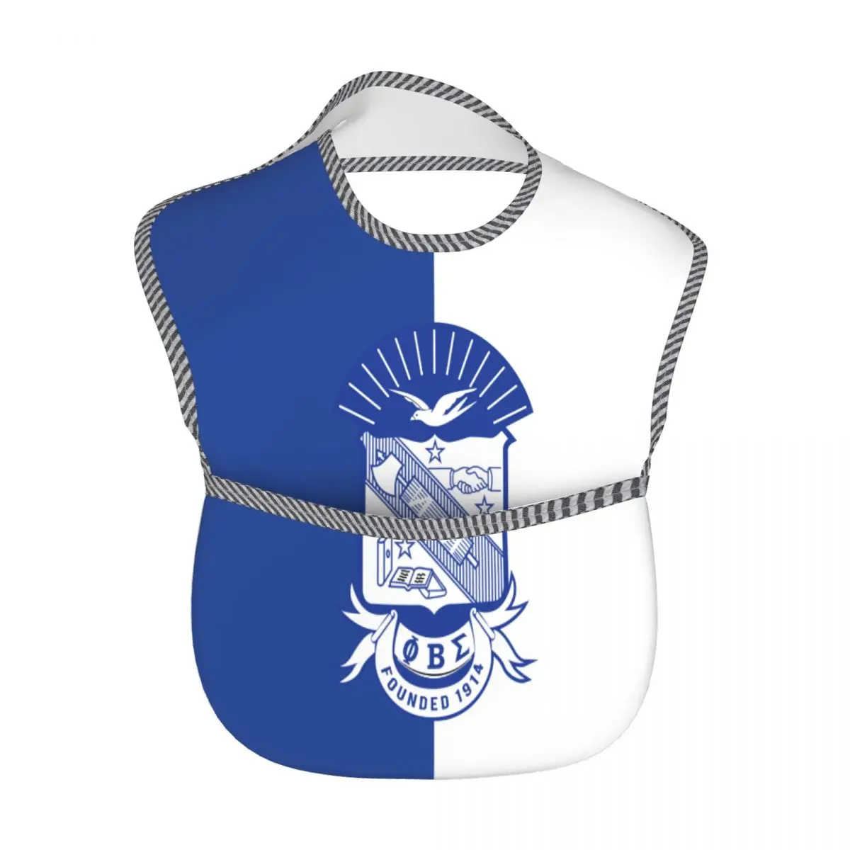 Phi Beta Sigma PBS para bebé, babero ajustable para comer, tela impermeable