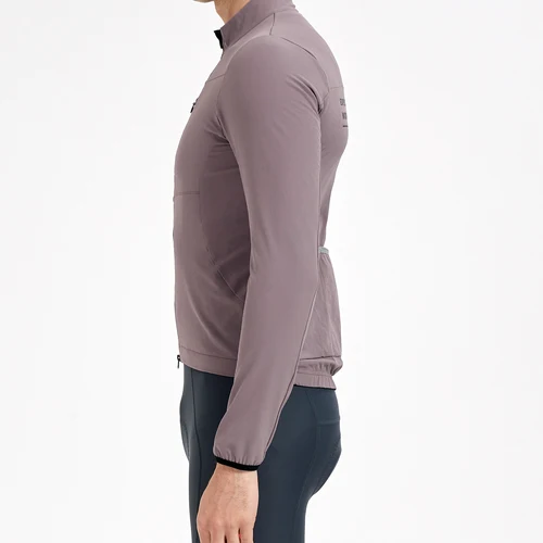 Imagen 2 del producto SPEXCEL Nueva chaqueta aislante Explore Chaqueta de ciclismo interior de forro polar térmico y resistente al viento de 2 capas con bolsillo en el pecho