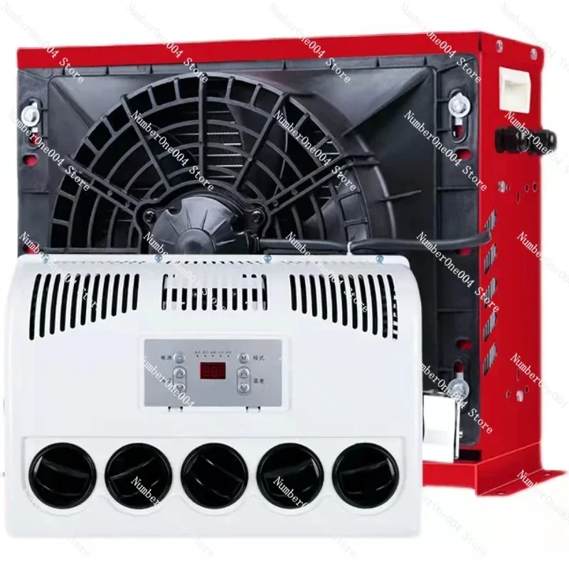 Electric DC Frequency Conversion 12V Car-Mounted Air Conditioning Refrigeration Engineering Vehicle Excavator Modification