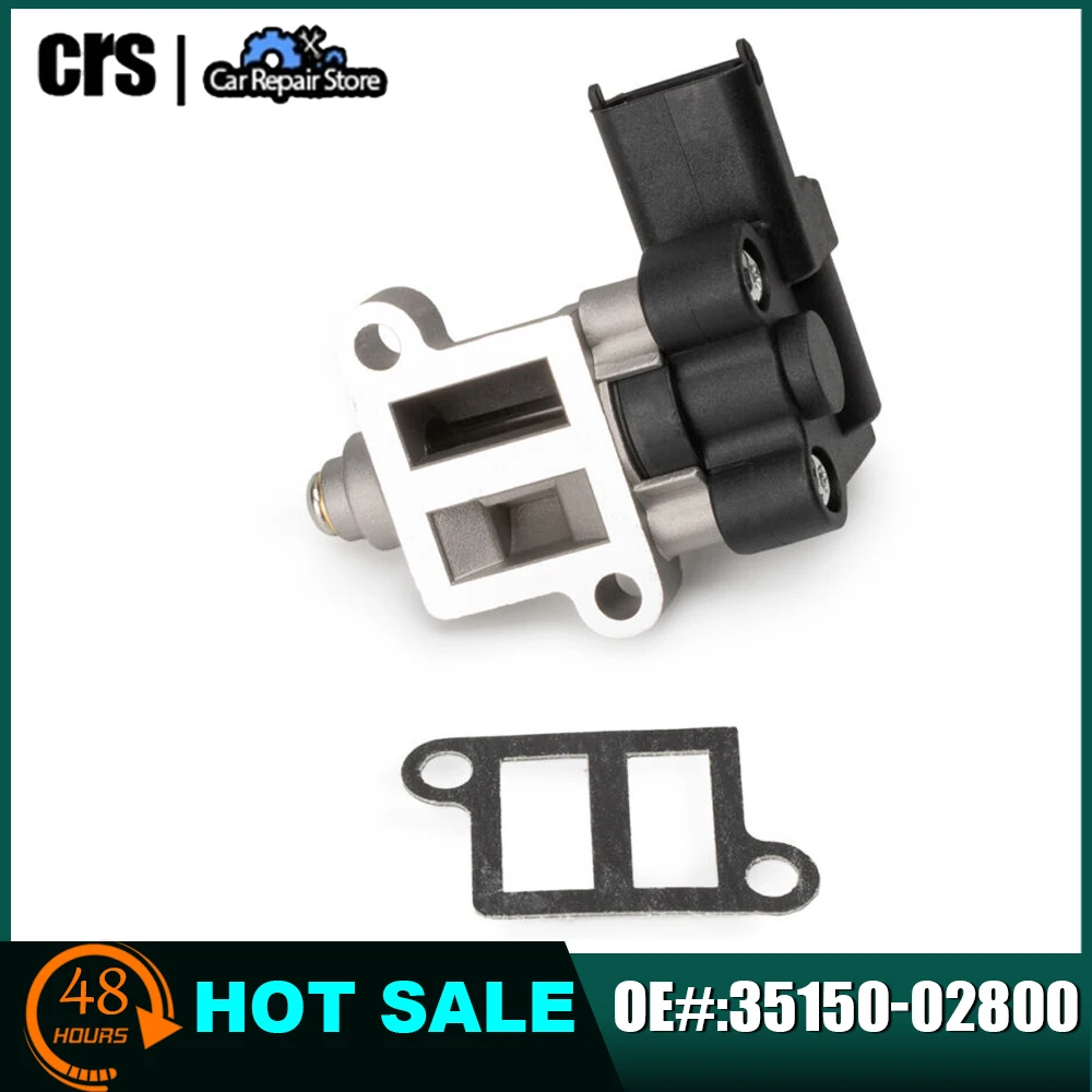

​Idle Air Control Valve W/Gasket 35150-02800 9520930007 9521930709 For HYUNDAI MATRIX 2008 I10 1.1 KIA Picanto 2007-2010 G4HE
