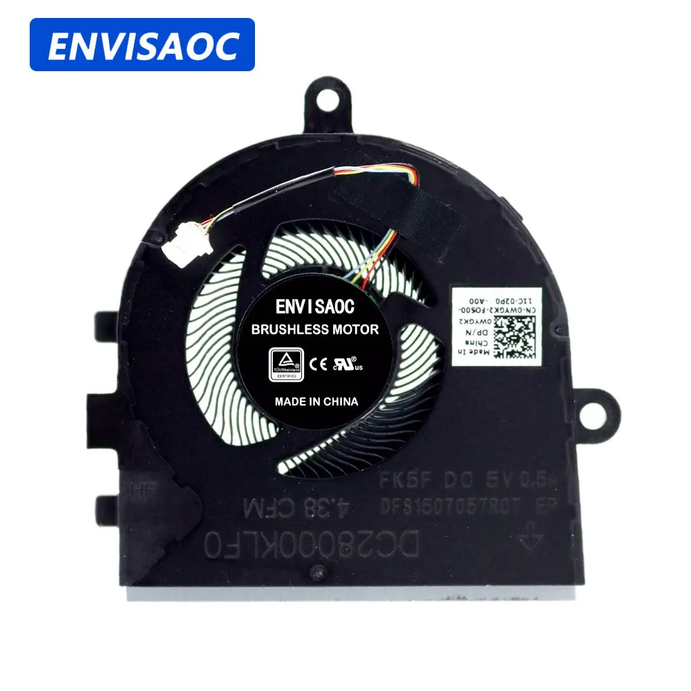 OEM For Dell Inspiron 3480 3481 3493 5493 5494 P120G Vostro 3490 3491 Latitude 3490 P89G Laptop CPU Cooling Fan Heatsink Cooler