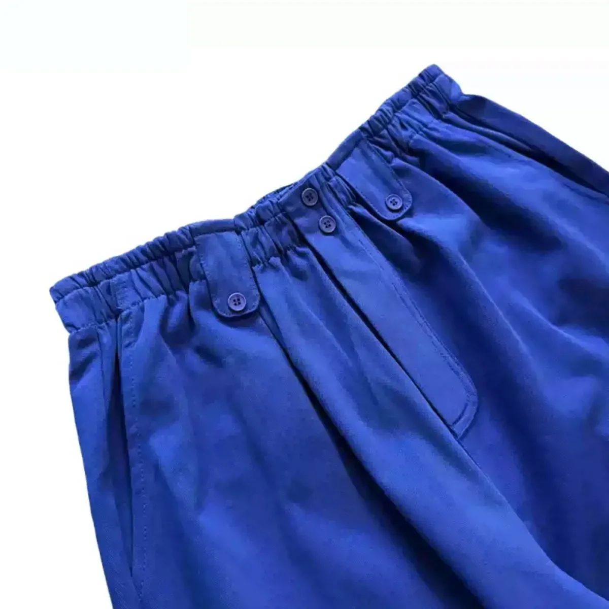 2026 New Kapl Vintage Cotton Spring and Autumn Styles High Waisted Elastic Loose Wide Leg Pants for Men