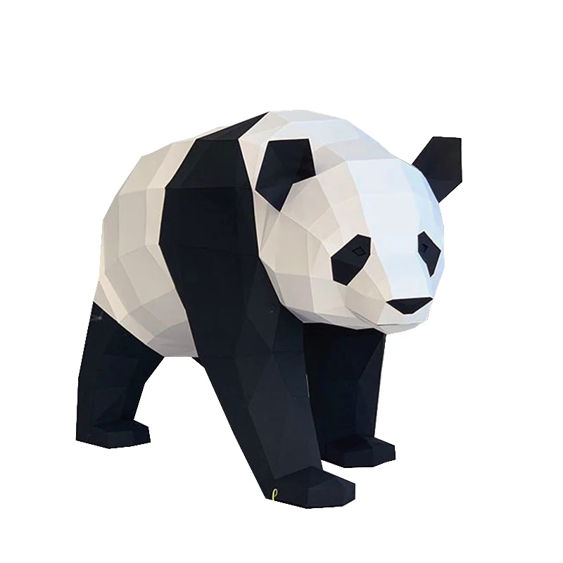 90cm Walking Panda Paper Model Home Decor Room Ornament Desk Decoration Papercraft 3D DIY Puzzles Hand Made Creative Toys