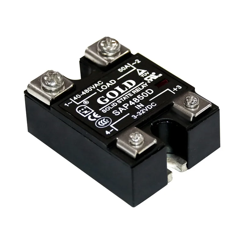 

SAP4850D Solid State Relay Single Phase Mini DC Controlled AC Relay Module 50A