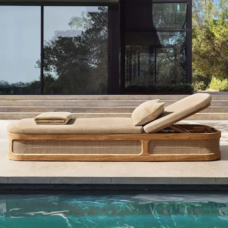 Outdoor Sunbed, Open-Air Courtyard, Garden, Balcony, Villa, Simple Seaside Leisure, Swimming Pool, Cruise Ship, Beach, Woven Sun