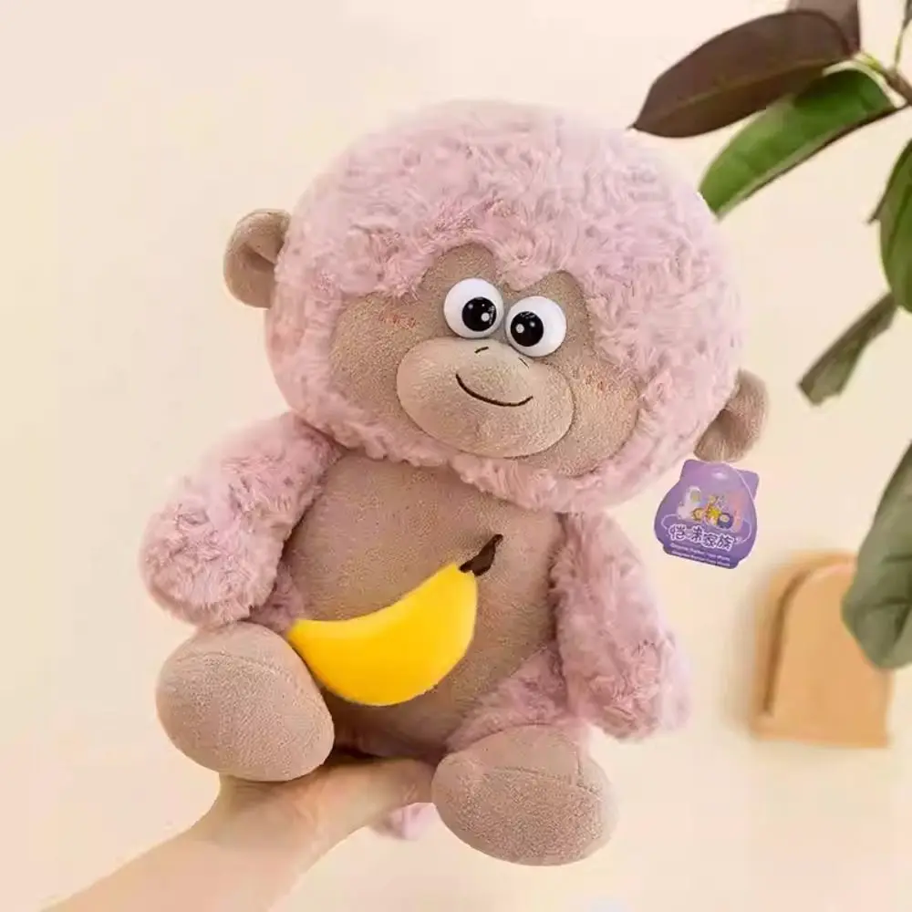 Ausziehbare Banane Plüsch Affe Spielzeug Große Ohren Super Weiche Simulation Affe Puppe Kawaii Gefüllte Kissen Affe Kuscheltiere