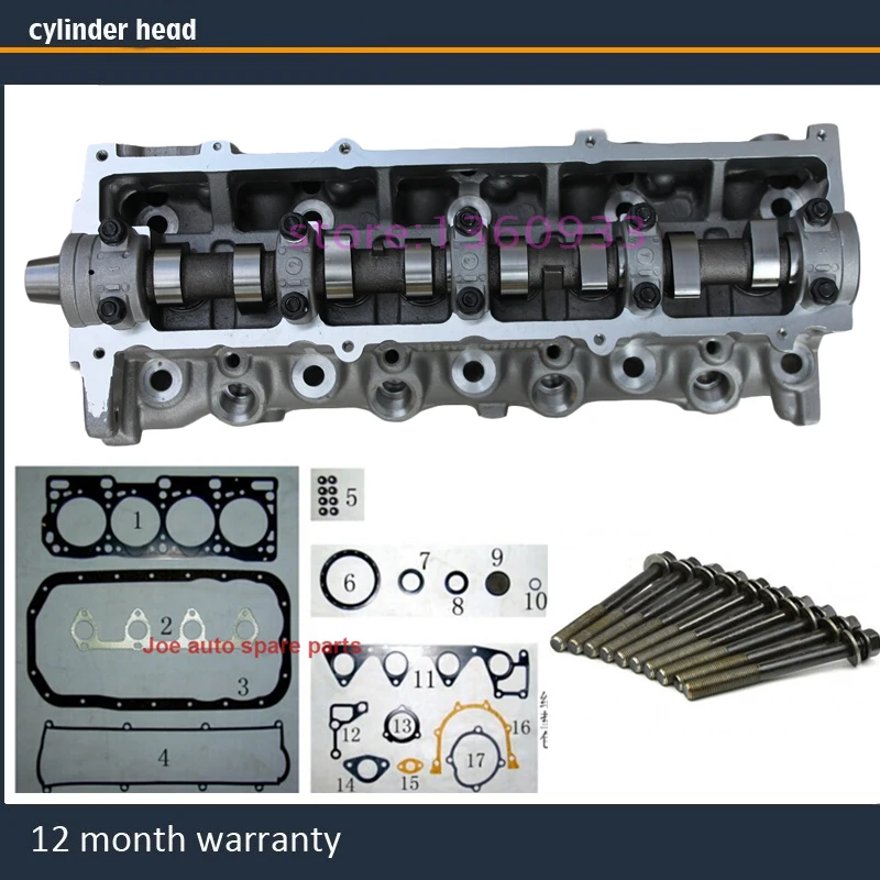R2 complete cylinder head assembly ASSY for FORD Mazda Kia Asia Motors 2.2 d td 2.2L with full gasket bolt
