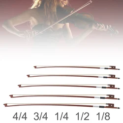 4/4 3/4 1/4 1/2 1/8 Jujube Wood Frog Violin Bow, White Horsehair Fiddle Violin Bow Stringed Instruments Violin Accessories