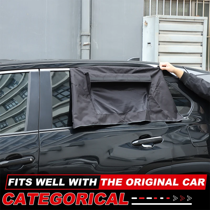 

For 2020-2024 Toyota RAV4 Car Rear Side Window Shade Curtain Sun Shade Breathable Privacy Sunshade Protection Cover