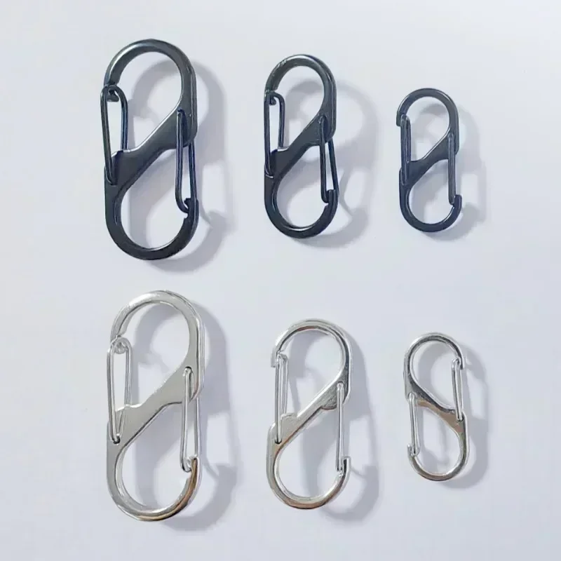 20Pcs Dual Spring S Carabiner Zipper Clip Zipper Clips Anti Theft Zipper Pull Locks DIY for Luggage Backpacks Suitcase KeyChain