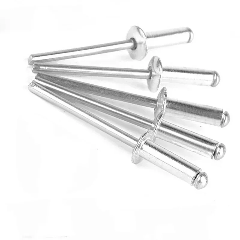 

xzEtxmnO 20 шт. M5 алюминиевые заклепки с круглой головкой, глухие заклепки, болты для украшения дома, длина 20 мм-35 мм