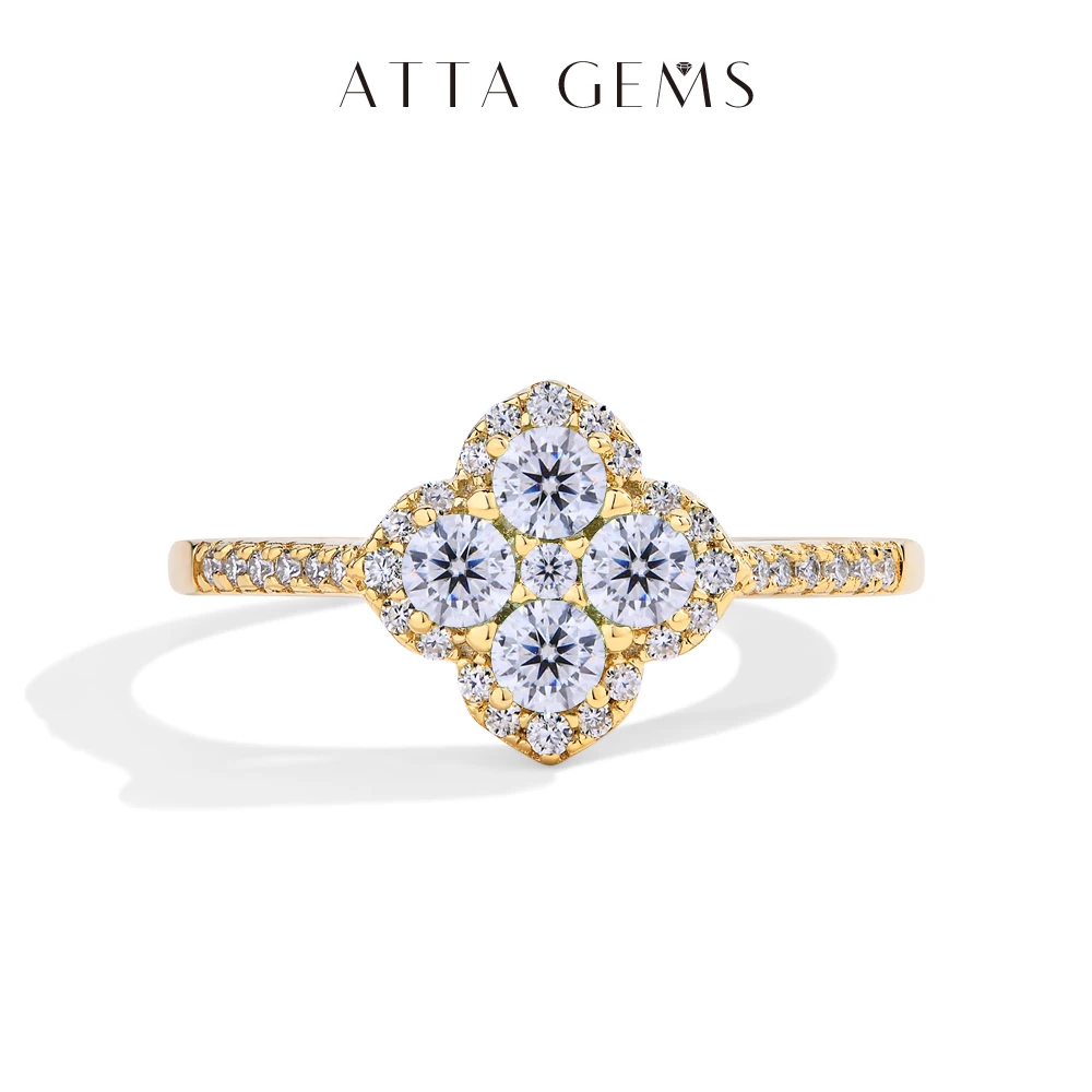 

ATTAGEMS классические кольца с муассанитом для женщин, цвет D, VVS1, настоящее серебро 925 пробы, обручальное, свадебное, изысканные ювелирные изделия