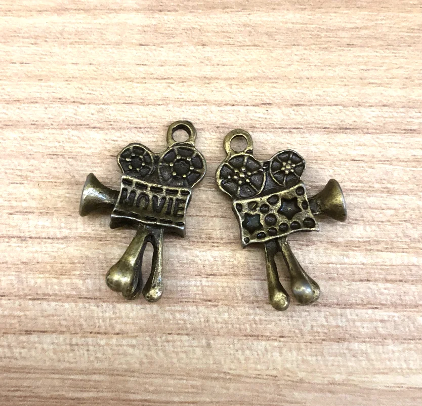 10pcs   25*17mm    Vintage charms for handmade accessories   Zinc alloy metal    HWJ0127