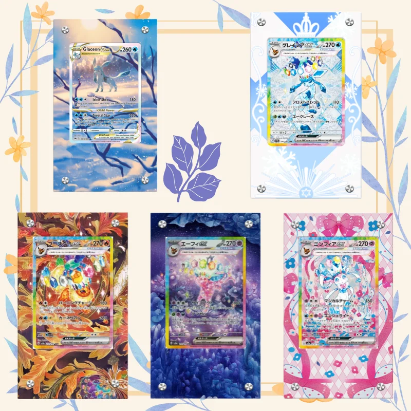 

Защитный акриловый футляр для карт с изображением персонажей аниме: Судоудо, Молтрес, Сандил, Геракросс. Подарок для коллекционеров, для хранения и демонстрации карт.