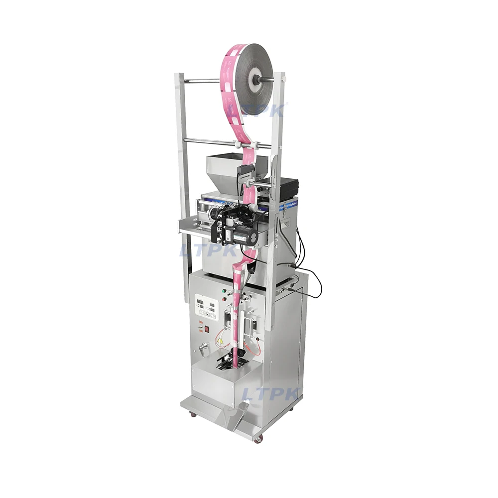 Automatic Granule Powder Sachet Back Seal Bag Packing Machine For Food Snack Grain Packaging Small Business