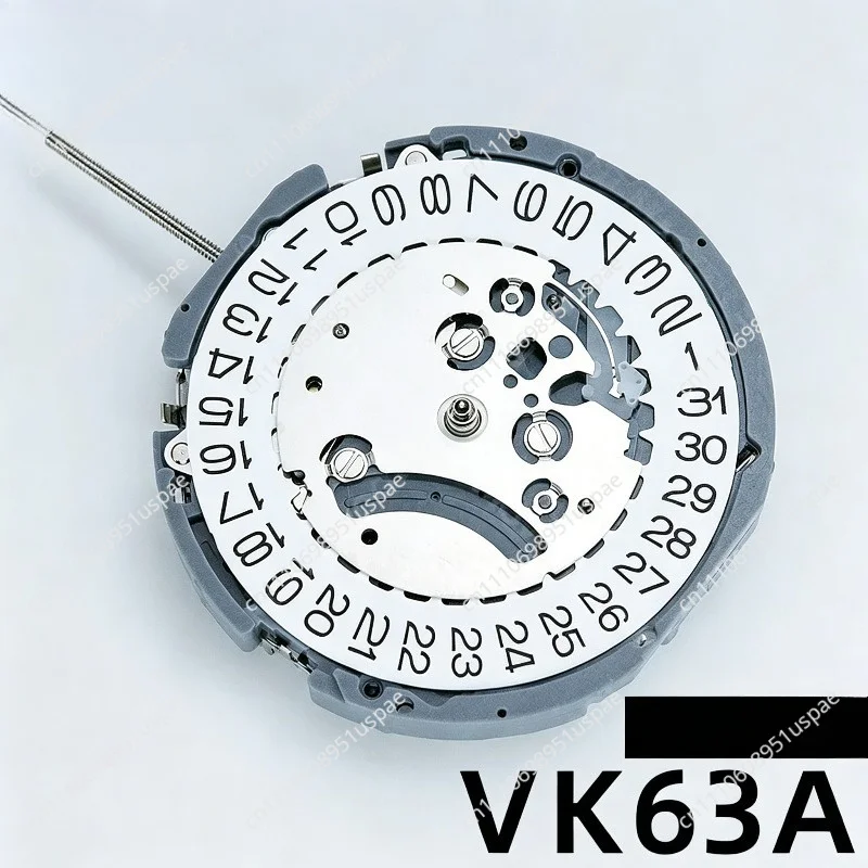New vk63a movement Quartz Japan TMI mouvement vk63 automatique original 3 Hands with 3Eyes ＆Date Small Chronograph Second Minute
