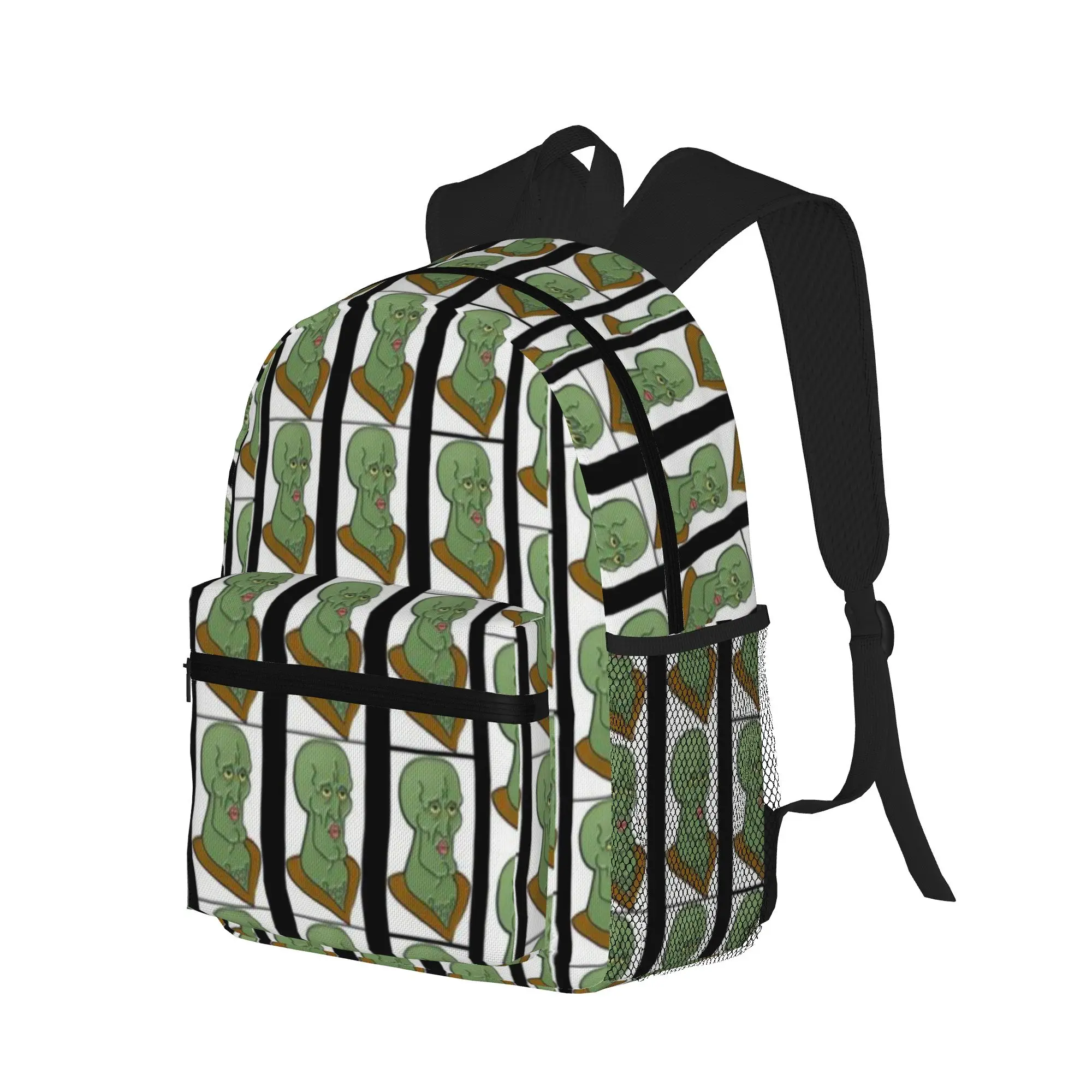 Handsome Squidward Pack of Stickers  Casual Backpack for Students and Adults Feminina backpack