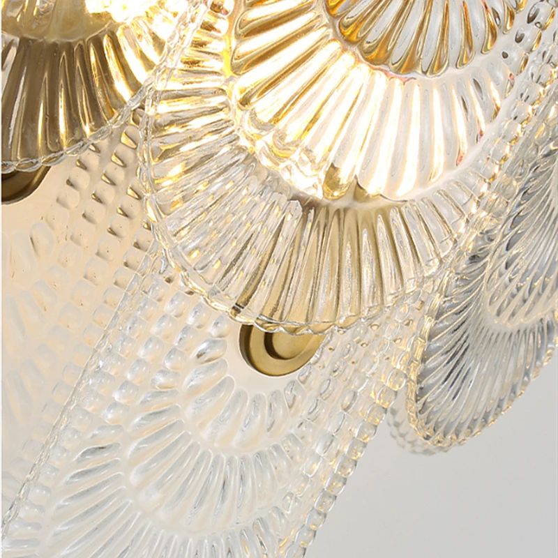 フレンチクリスタルウォールランプ北欧ミニマリストガラスウォールライトリビングルーム背景壁ベッドヘッド通路装飾クリエイティブウォール燭台