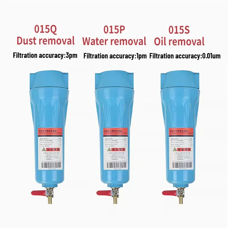 Compressed Air Precision Filter Dryer 015 Q P S For Air Compressor High Quality Oil Water Separator Removal Dust Water Oil