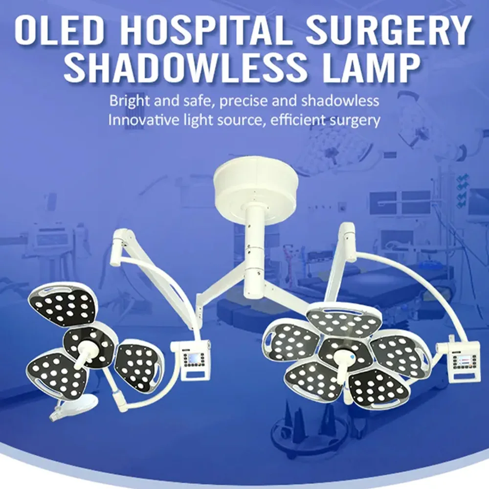 MEDICAL Double Dome 700/700 LED OT Light Operating Shadowless Lamp Surgical Light For Veterinary Hospital, Dental Clinic,90-230V