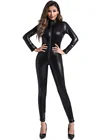 shiny catsuit sexy unitard bodysuit