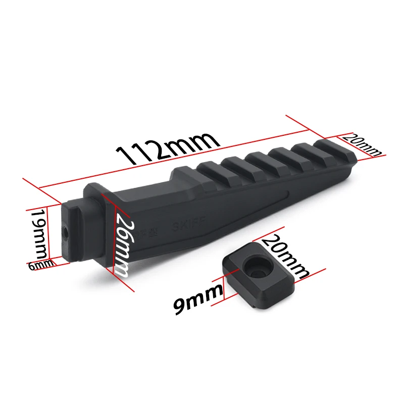 التكتيكية السريعة H1 H2 T1 T2 مايكرو ريد دوت الناهض جبل لوحدة Picatinny السكك الحديدية 20mm #4