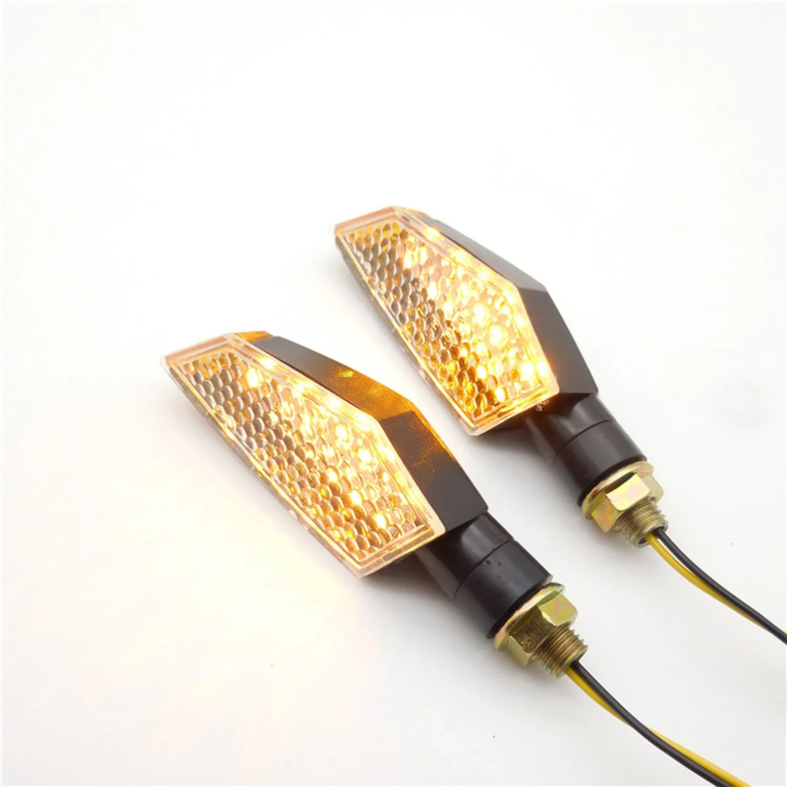 

4 Pcs Universal Motorcycle Approved Turn Signal Lights Waterproof IP65 15LEDs High Power Turn Signal Indicator Turn Light