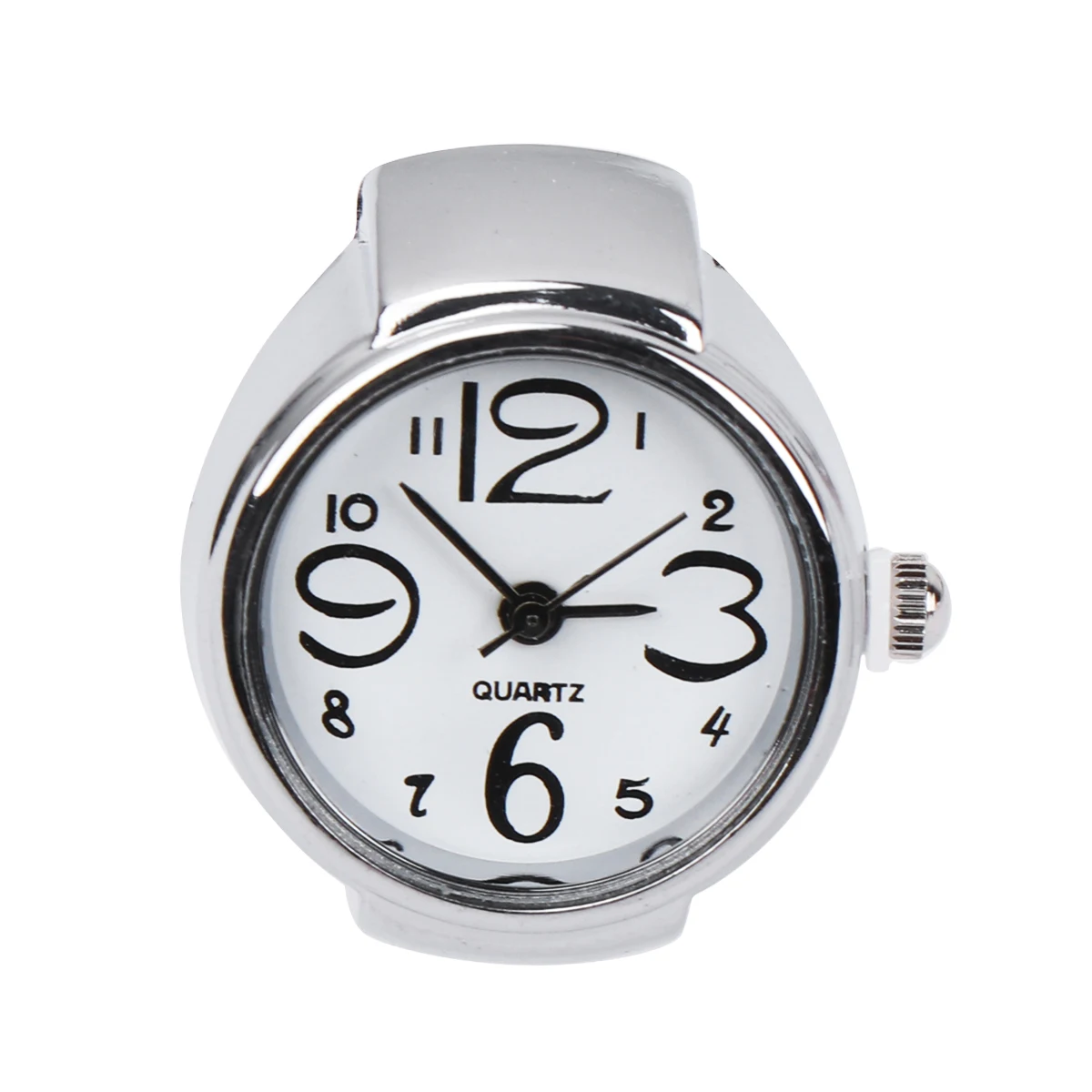 

2 шт. часы с кольцом для пары, женские наручные часы на палец для изящного подарка, портативный мисс