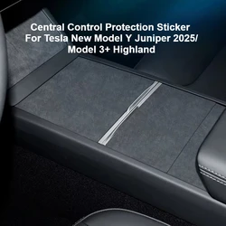 Central Control Protection Sticker for Tesla New Model Y Juniper 2025/Model 3+ Highland Accessories Alcantara Ultra-thin Patch
