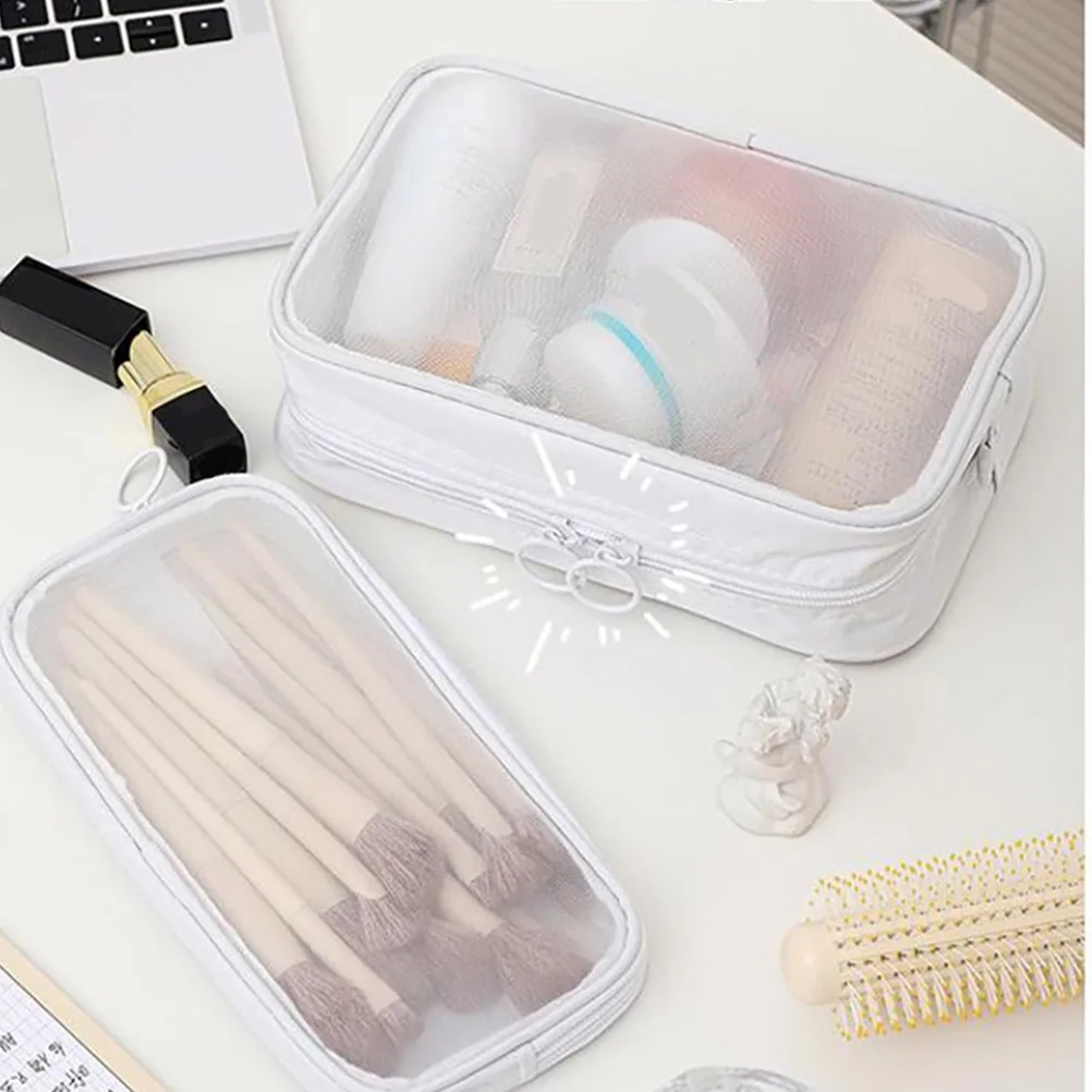 

3pcs Bags for Women Travel Toiletry Eye Shadow Brush Storage Small Size Essentials Bag Makeup Travel Accessories