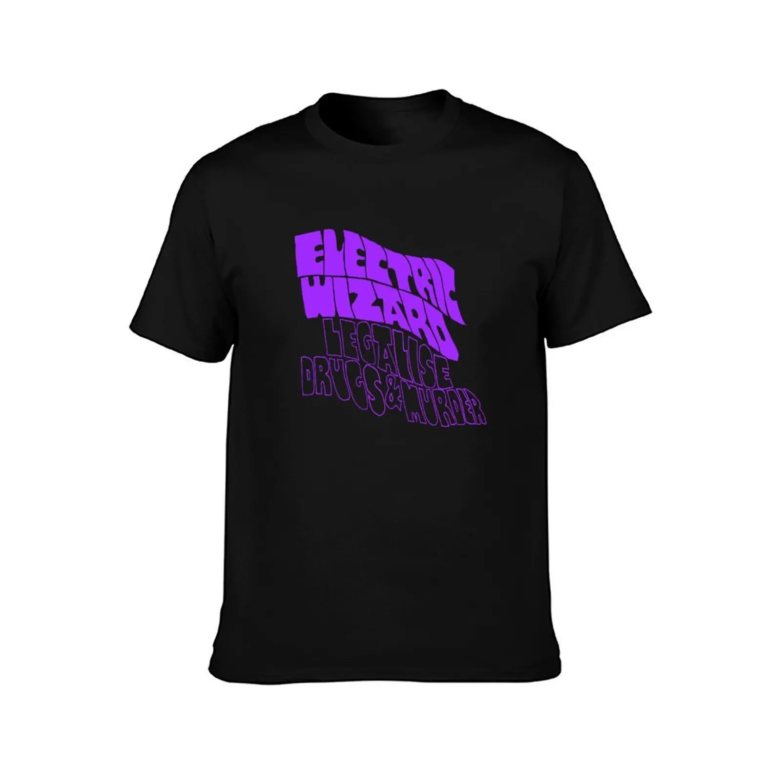 Electric Wizard - transparent T-Shirt Abstract Pattern Print Top