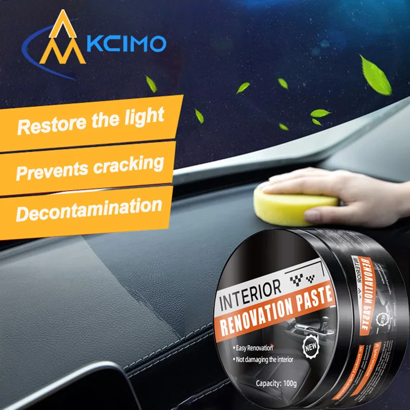 

Automotive interior renovation paste cleaner, stain remover, polishing multifunctional maintenance agent