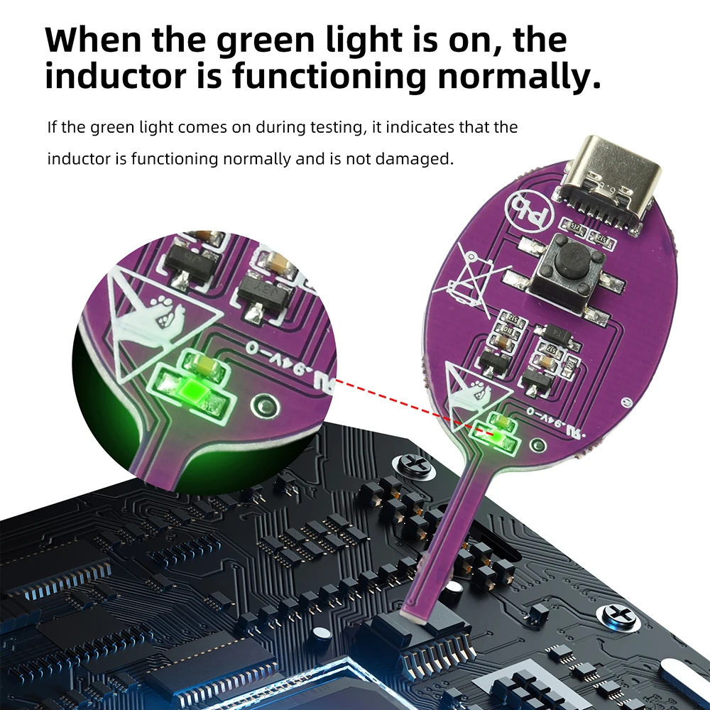 Inductance Tester, Motherboard Coil Tester, Mobile Phone and Computer Fault Diagnosis and Repair, Type-C Port