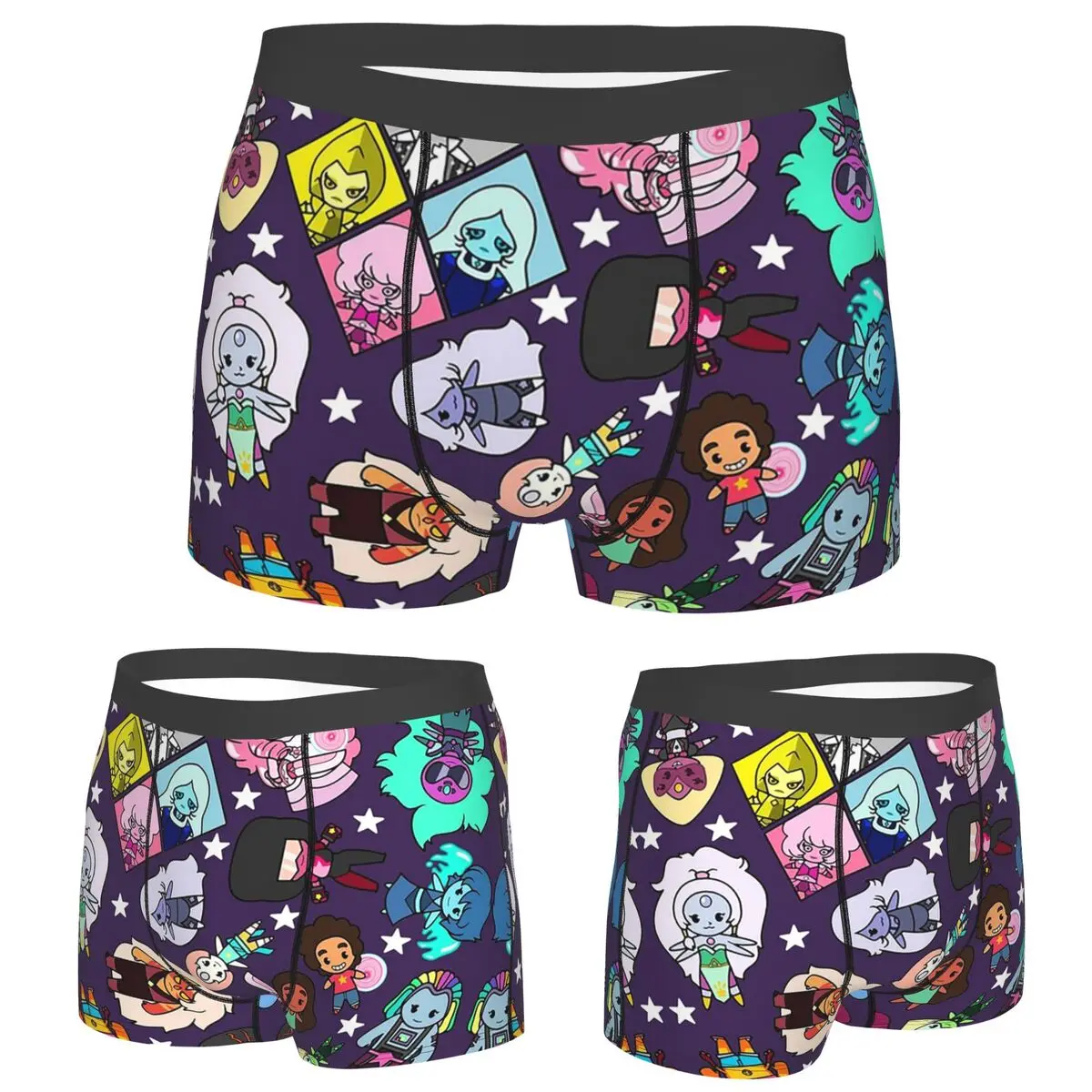 

Boxer Underpants Shorts Crystal Gems Steven Universe Panties Men Soft Underwear for Homme Man Boyfriend Gift