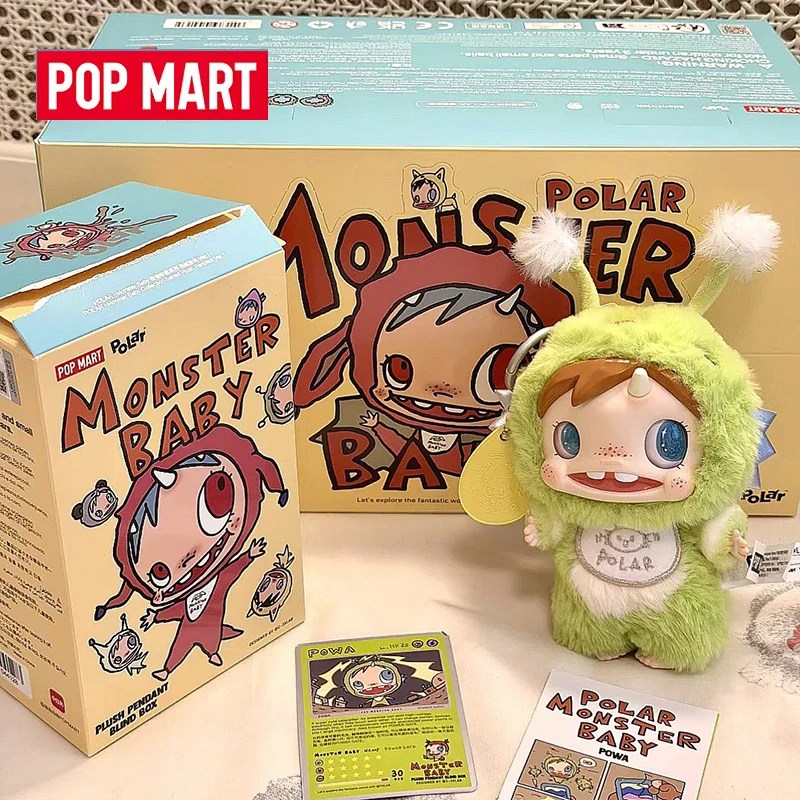 

POP MART Polar-Monster Baby Monster Collection Series Blind Box Girl Backpack Pendant Children'S Collectible Toy Birthday Gift