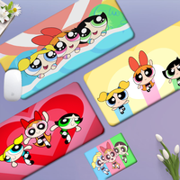 The P-Power Puff-Girls Custom Skin Thickened Mouse Pad Oversized Gaming Keyboard Notebook Table Mat