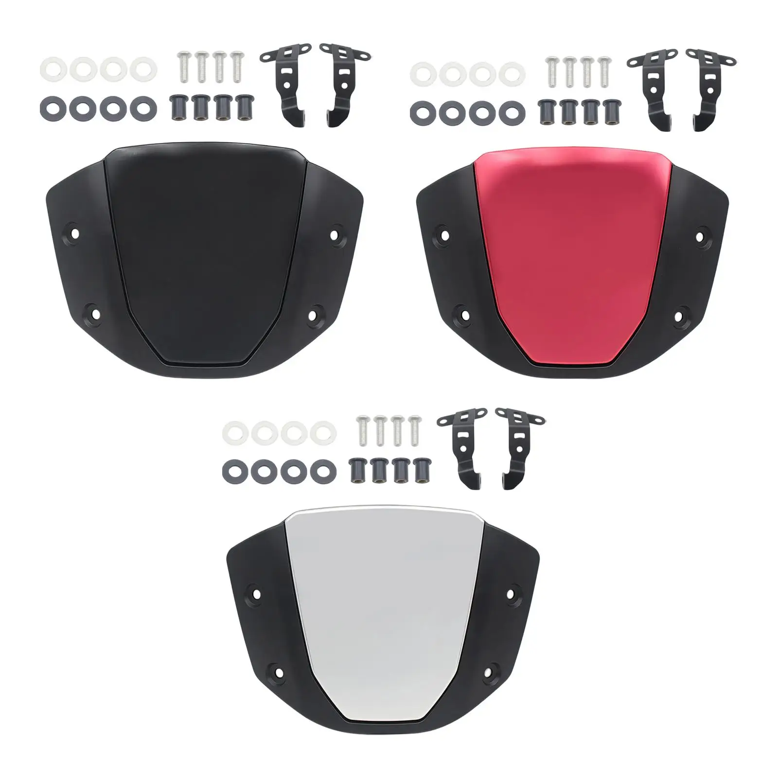 

Replaceable Motorcycle Windshield Metal Plastic Front Screen Wear Resistant Stylish Upgrade for Honda CB650R 2017-2022