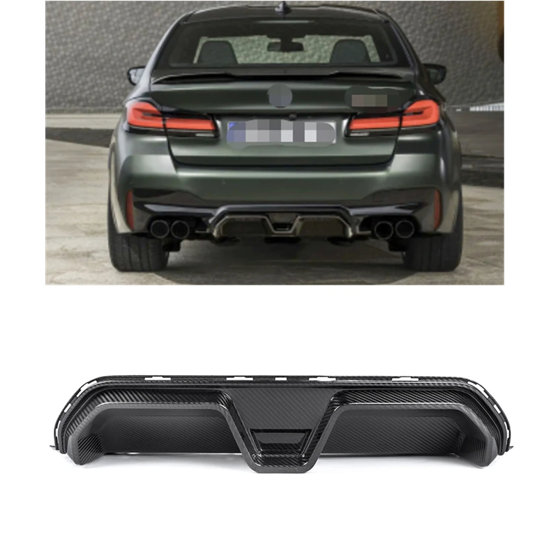 

CS Style Dry Carbon Rear Bumper Lip Diffuser Spoiler for M5 F90 LCI Competition 2020+ F90 Rear Diffuser